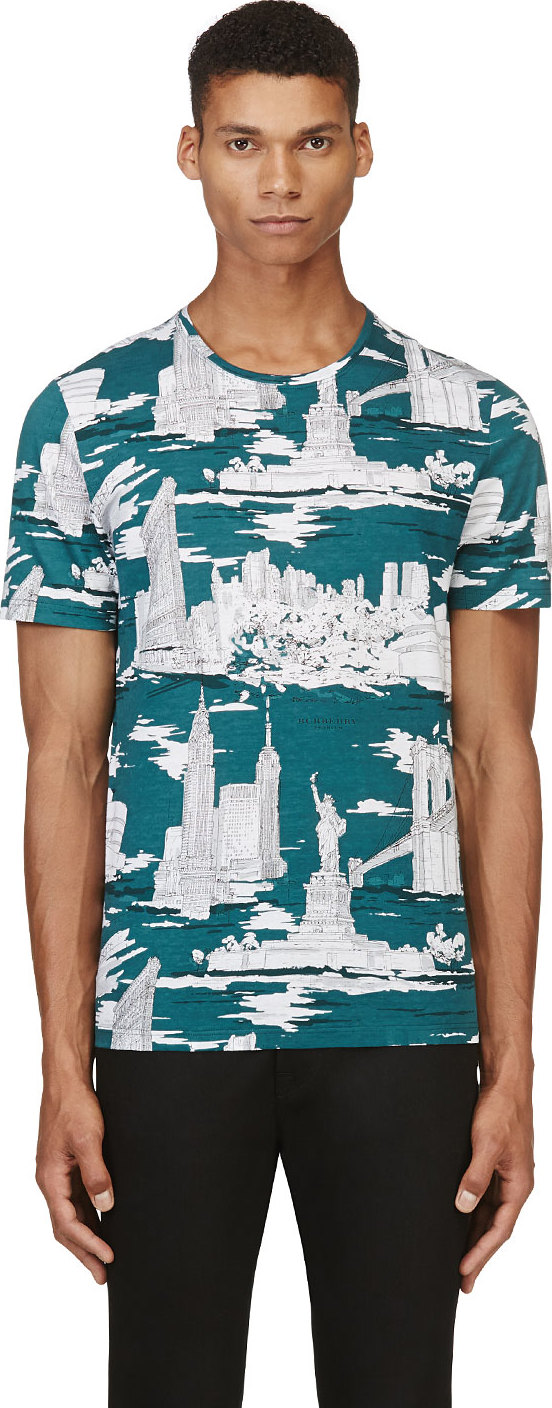 Burberry Prorsum Monument Print T-Shirt