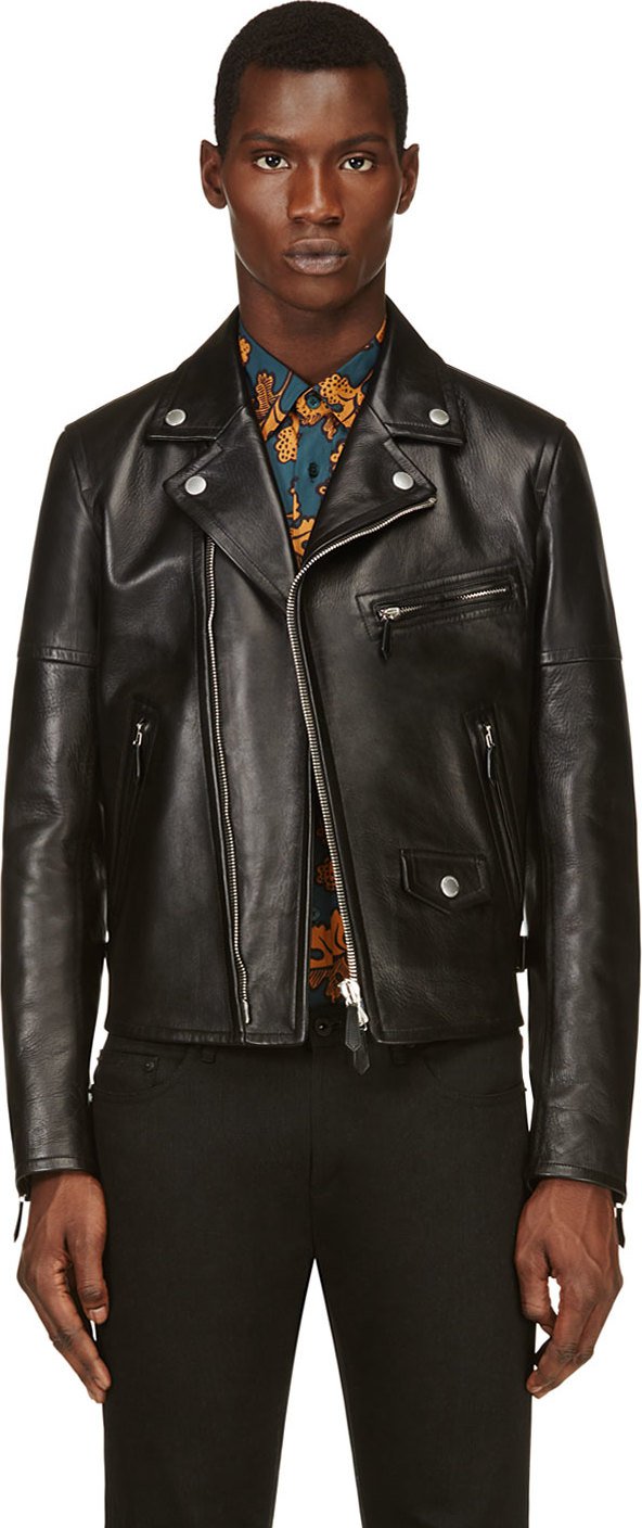 Burberry Prorsum Leather Biker's Jacket