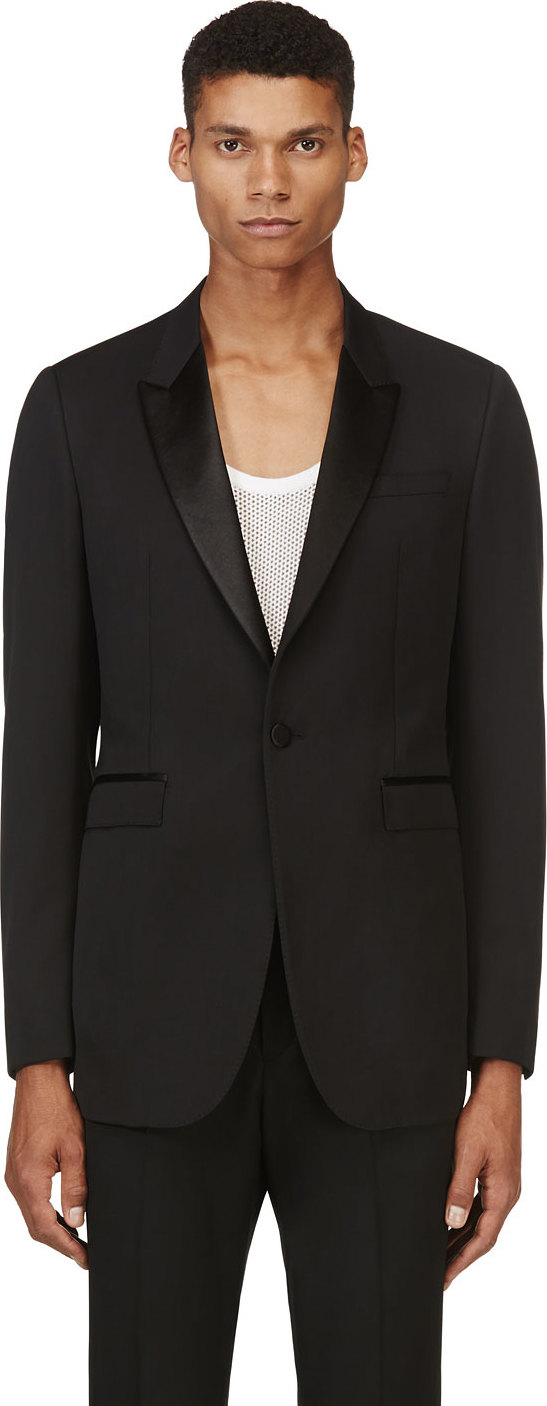 Burberry Prorsum Wool Tuxedo Blazer