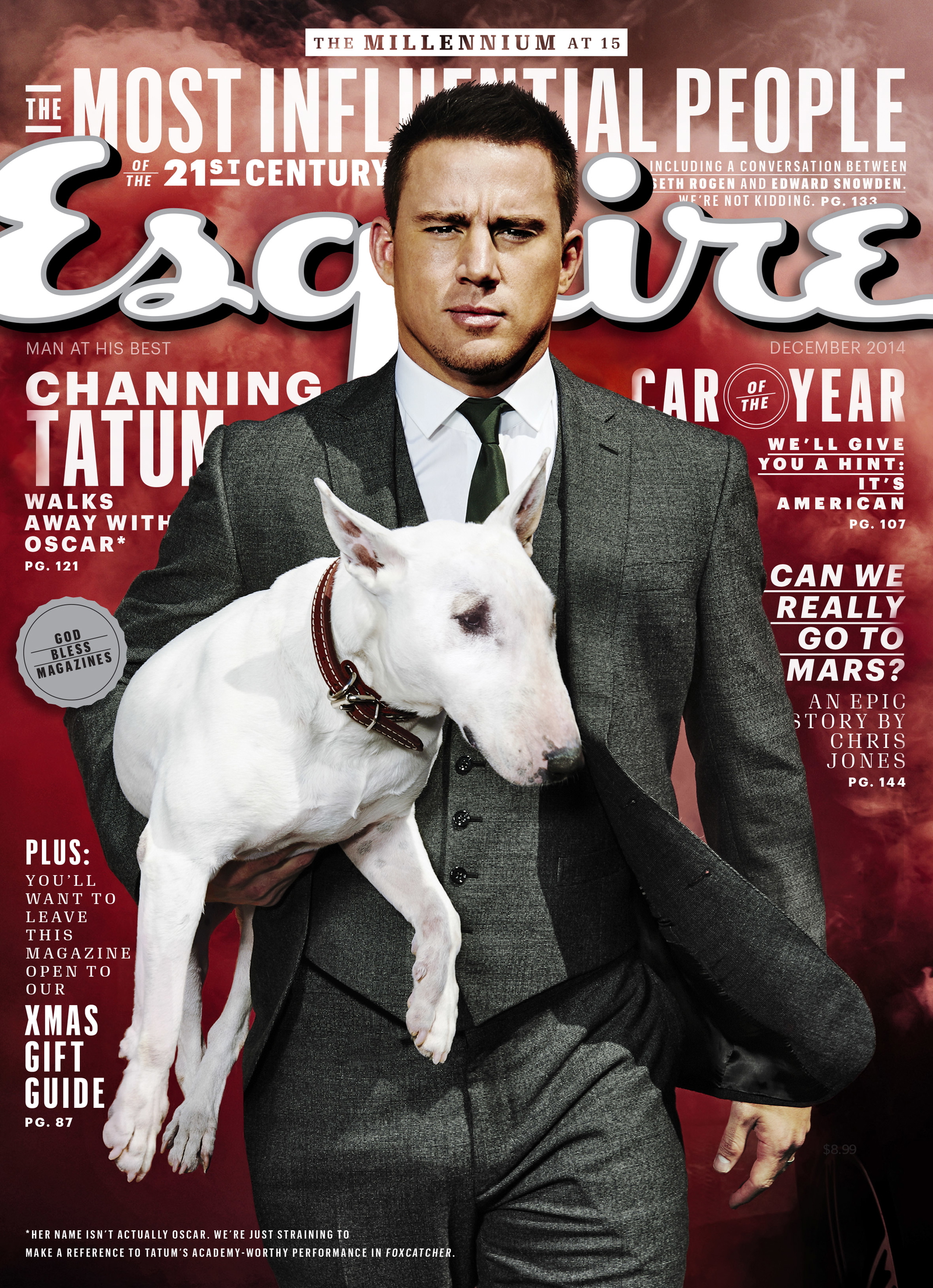 Channing Tatum Esquire December 2014 Cover