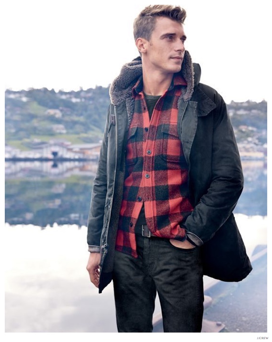 Clément Chabernaud Ventures Outdoors for J.Crew’s Rugged December 2014 Men’s Style Guide