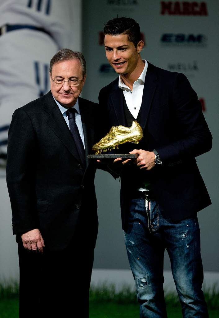 Cristiano Ronaldo Receives 2014 Golden 