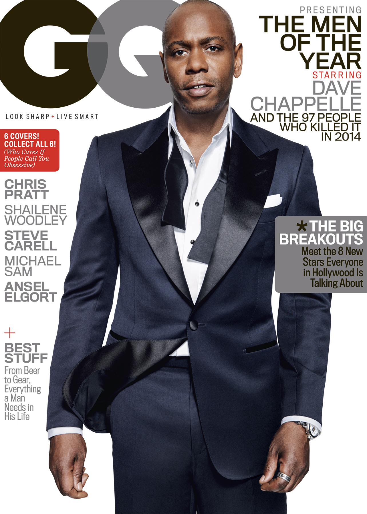 Dave Chappelle Men of the Year December 2015 GQ Cover