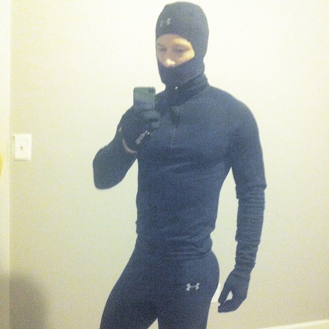 Ellis McCreadie is ready to work out and combat the New York cold.