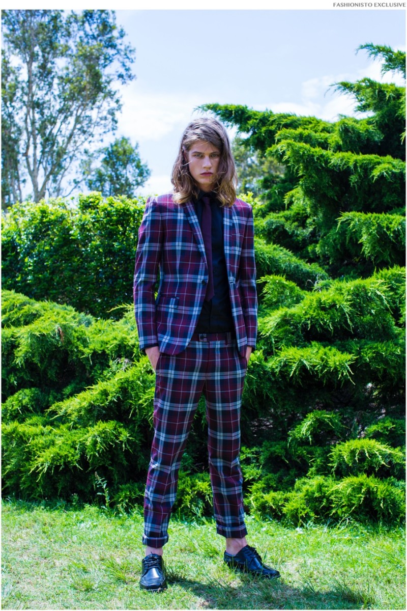 James wears suit Jack London, shoes Ted Baker and shirt Calibre.