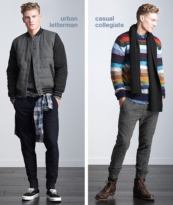 Model Mikkel Jensen rocks ideal ensembles displaying how to style joggers for casual and effortless wardrobe ideas.