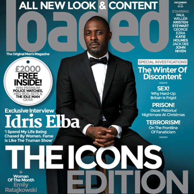 Idris Elba Covers Loaded Magazine, Dishes on Fame & Paranoia