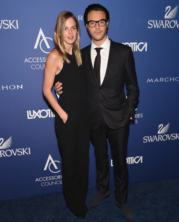 The star of Ermenegildo Zegna's short film 'A Rose Reborn', actor Jack Huston attended the 18th Annual Accessories Council ACE Awards in New York City on November 3rd. Pictured alongside Shannon Click in smart black frames, Huston wore a tailored two-button suit from Ermenegildo Zegna Couture for the formal New York event.