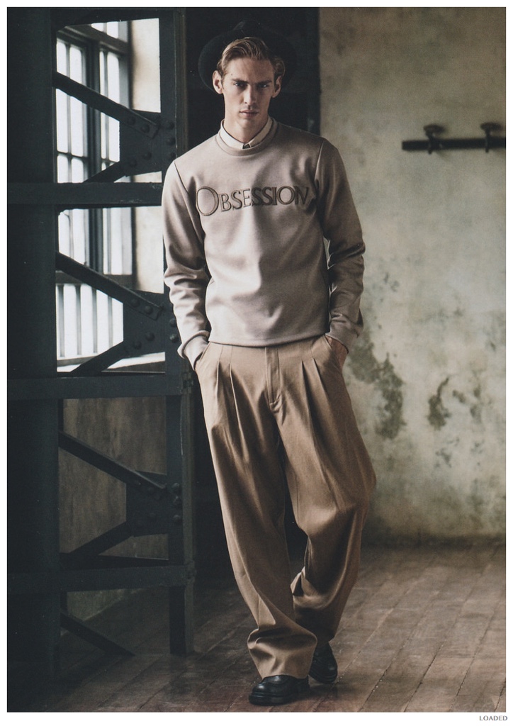 Jeremy Dufour Dons Calvin Klein Collection Fall 2014 Fashions for Loaded Magazine