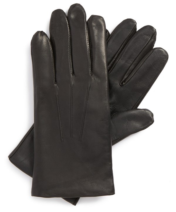 John W Nordstrom Leather Touchscreen Gloves