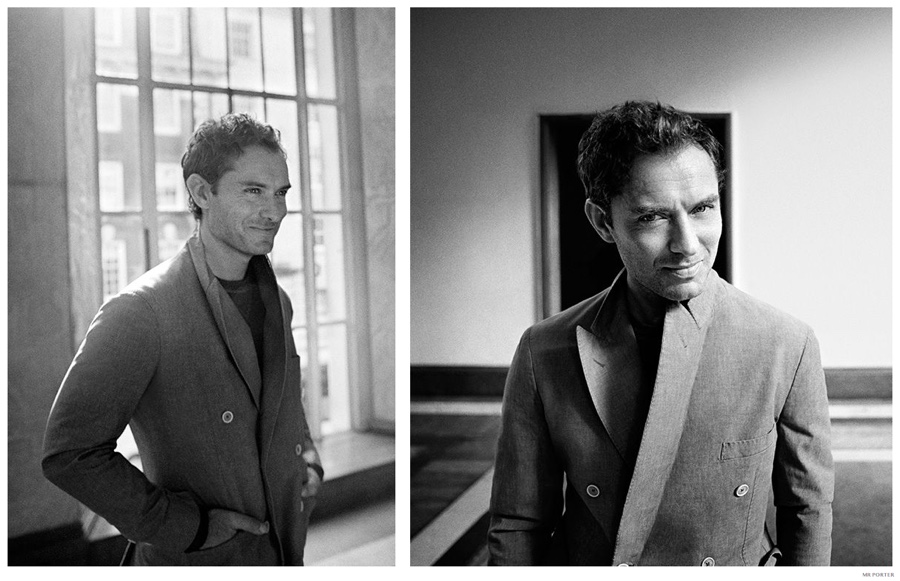 Jude Law Poses for Mr Porter Photo Shoot, Talks Movie Roles