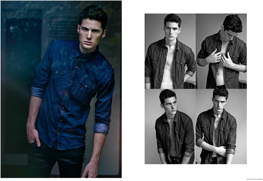 Leo Sports Casual Denim Fashions for Nico Filgueira Lensed Photo Shoot