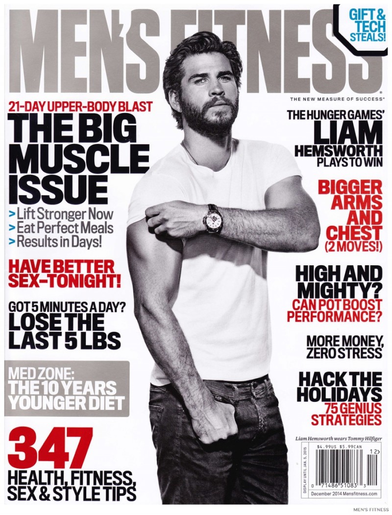 Liam Hemsworth Mens Fitness December 2014 Cover Photo Shoot 001