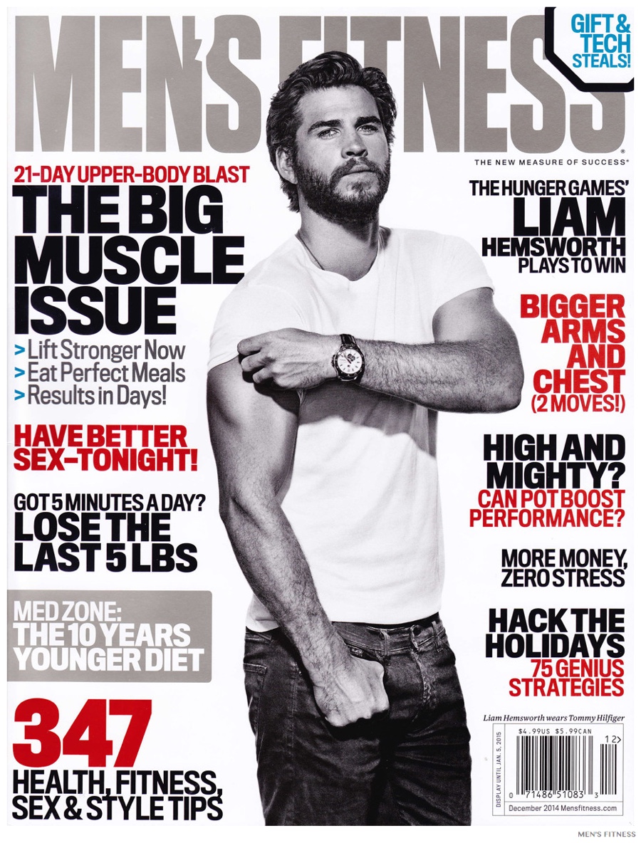 Liam Hemsworth Mens Fitness December 2014 Cover Photo Shoot 001