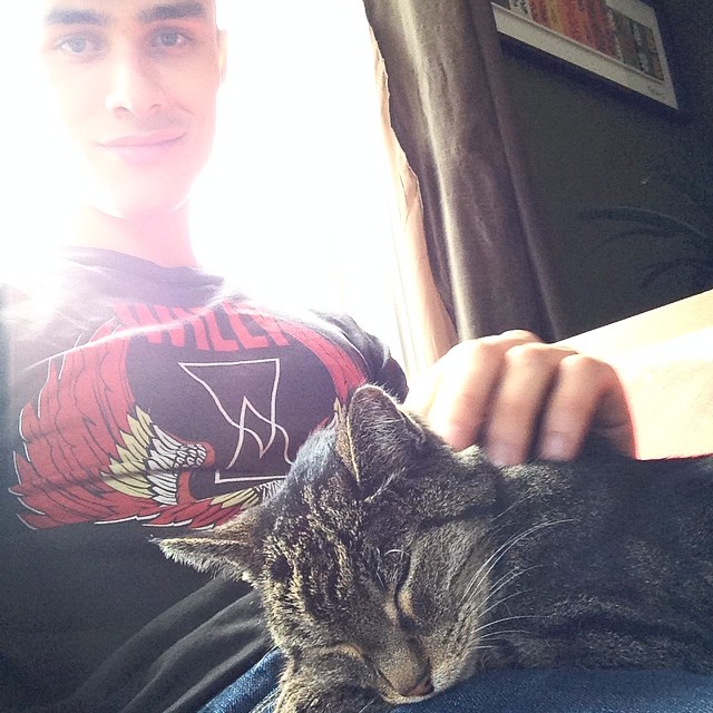 Lucas Goossens shares an image of his feline friend.