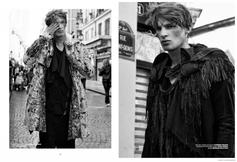 Lucas Mikulski Dons Hobo Chic Fashions for L we Fashionbook The