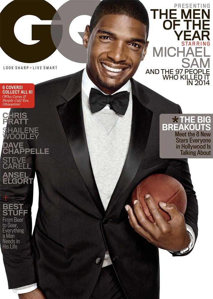 Michael Sam Covers GQ Men of the Year Issue