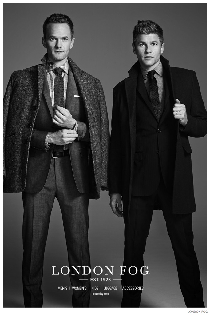 Neil Patrick Harris & Husband David Burtka Star in London Fog Holiday 2014 Campaign