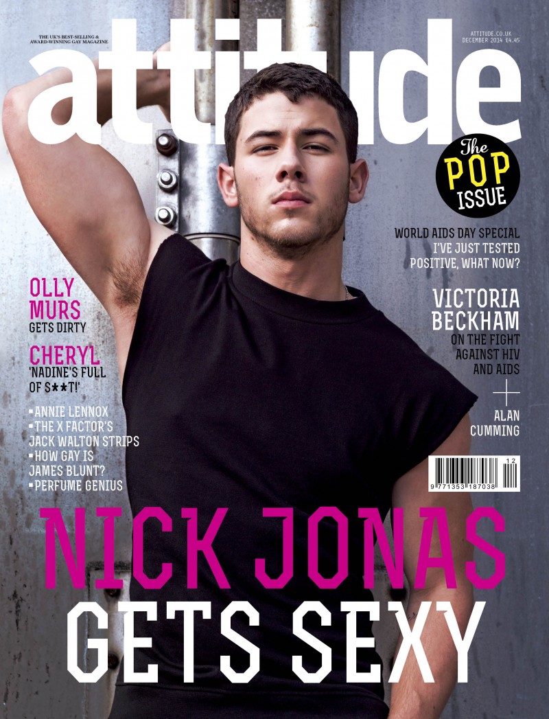 Nick Jonas Attitude December 2014 Cover