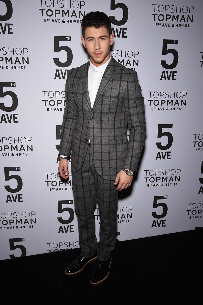 Nick Jonas & Max Irons Celebrate Topman 5th Avenue Opening