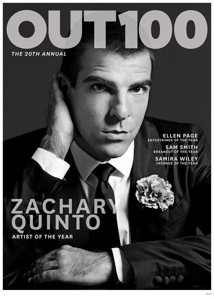 OUT Zachary Quinto Cover
