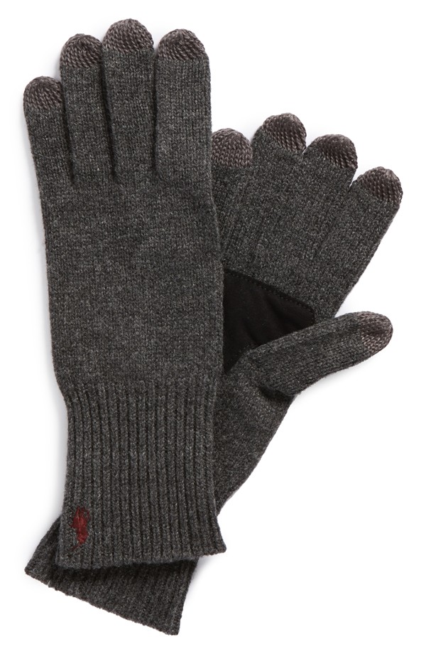 Polo Ralph Lauren Merino Wool Tech Touchscreen Gloves
