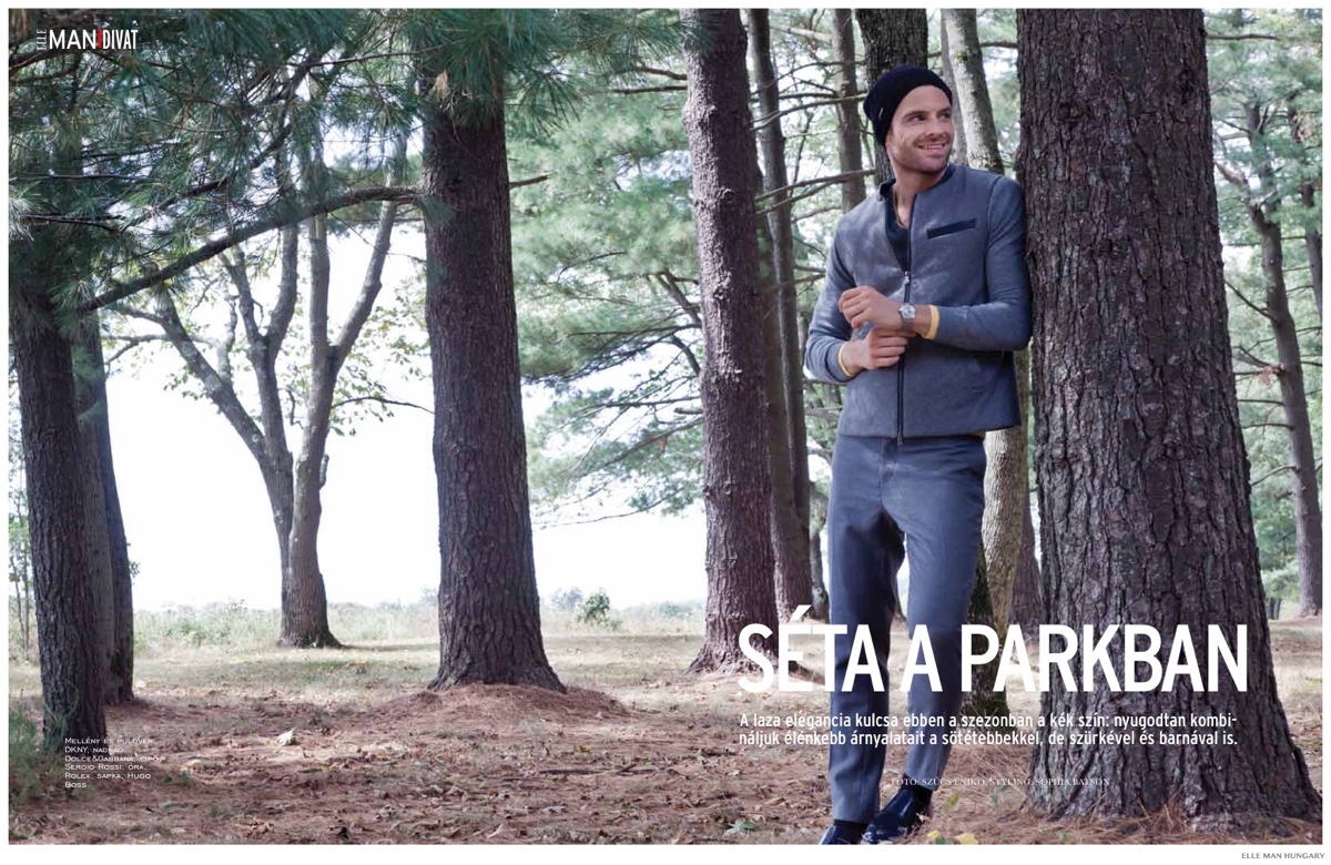 Rob Rea Heads Outdoors for Elle Man Hungary Fall Fashion Editorial