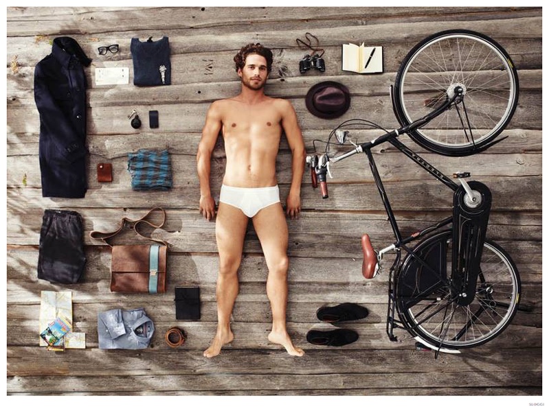 Simone Bredariol Models Underwear for Cheeky Sloggi Outing