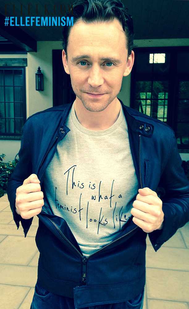 Tom Hiddleston Elle Feminist Shirt