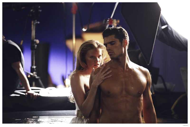 Brian Shimansky Joins Lara Stone Behind the Scenes for Versace Eros Pour Femme Fragrance Campaign Brian Shimansky Joins Lara Stone Behind the Scenes for Versace Eros Pour Femme Fragrance Campaign