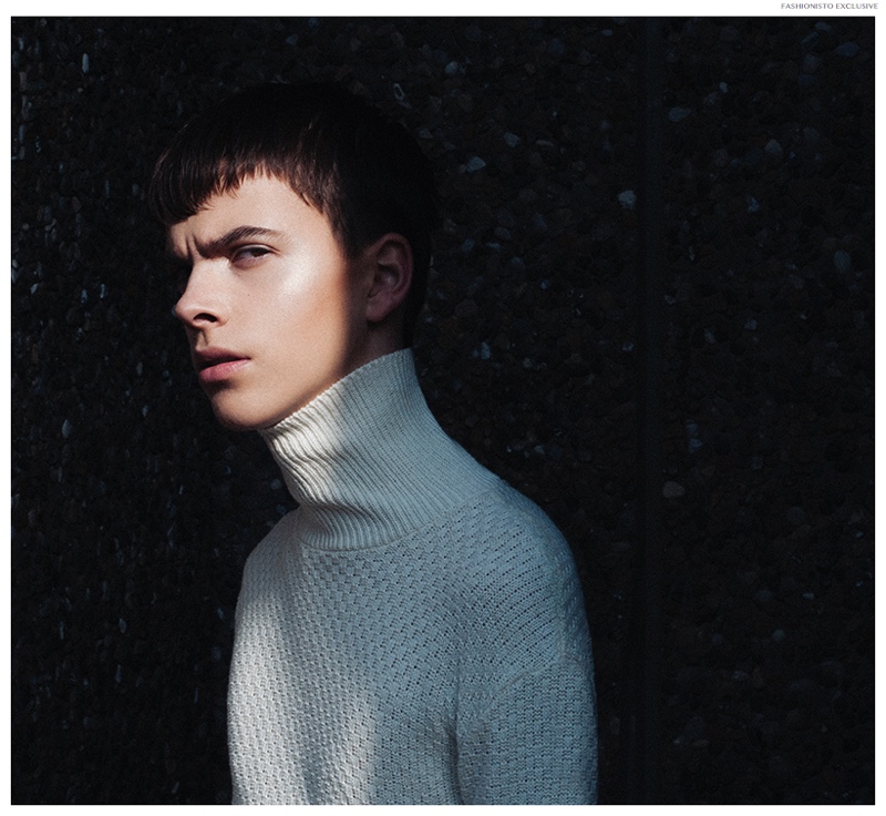 William wears turtleneck ASOS.