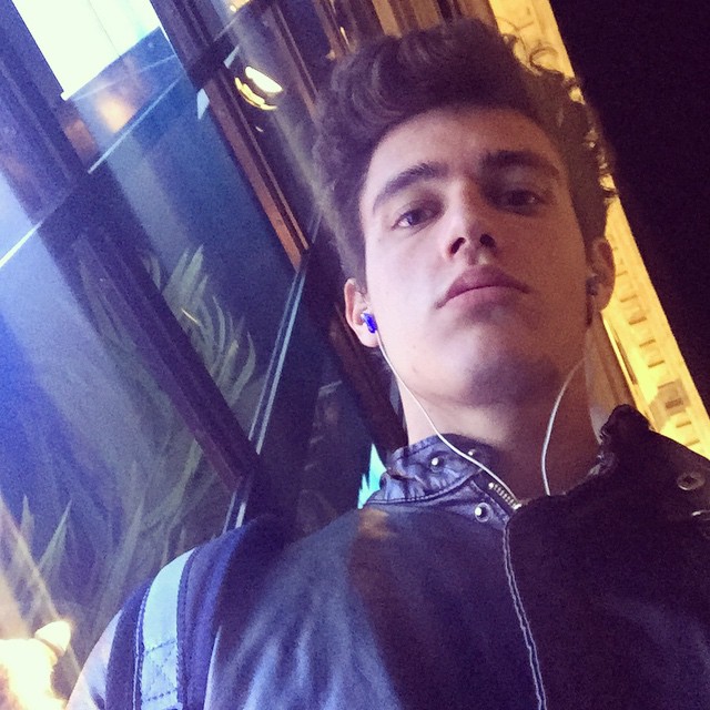 Xavier Serrano takes in a rainy day.