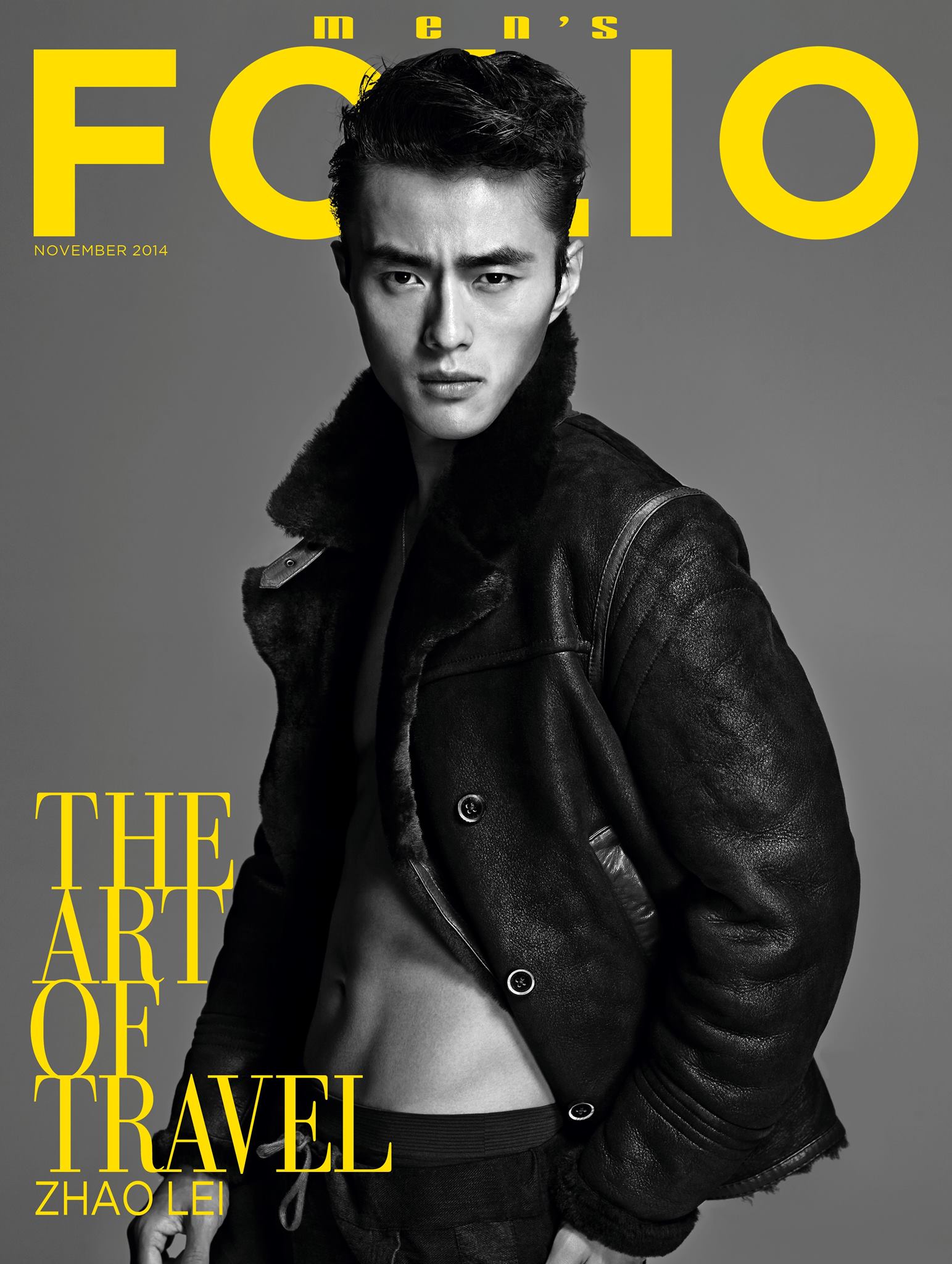 Zhao Lei Mens Folio November 2014 Cover 001