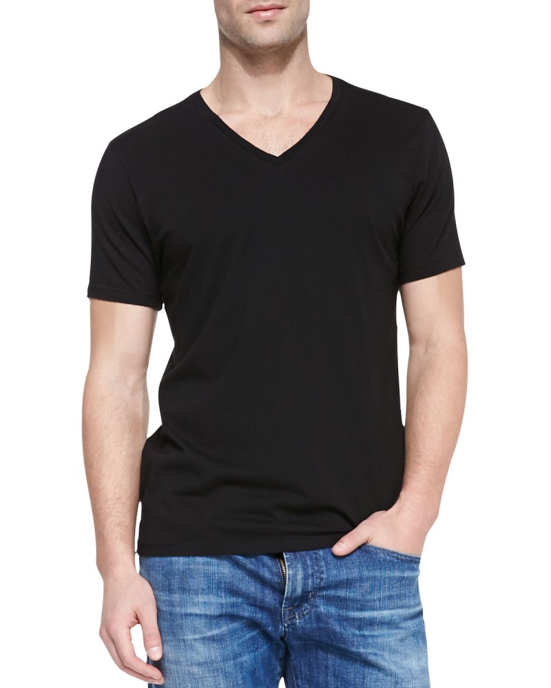 AG Adriano Goldschmied Short-Sleeve V-Neck T-Shirt