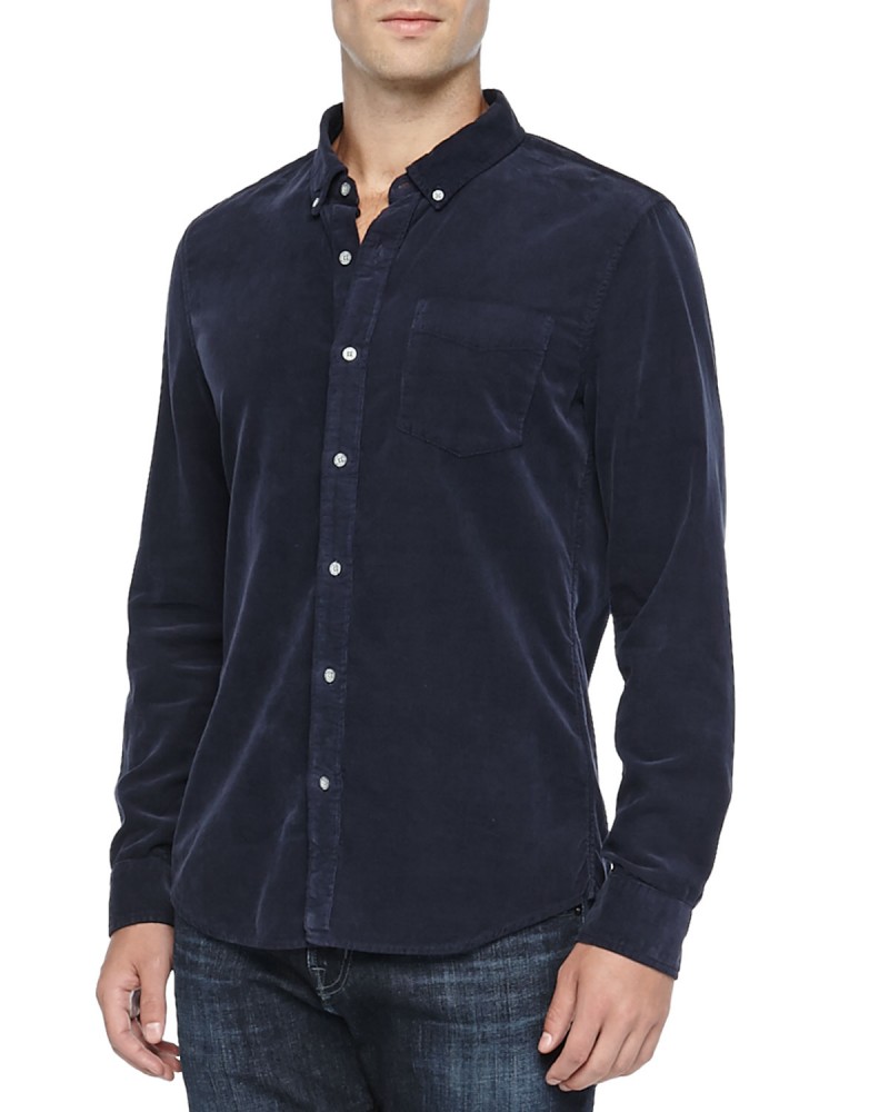 AG Adriano Goldschmied Corduroy Button-Down Shirt