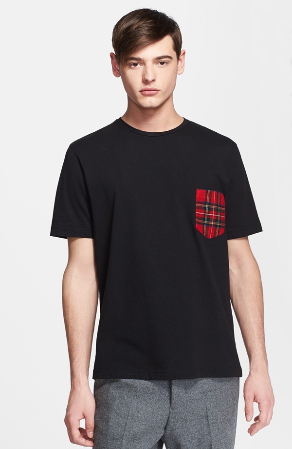 AMI-Plaid-Pocket-T-Shirt