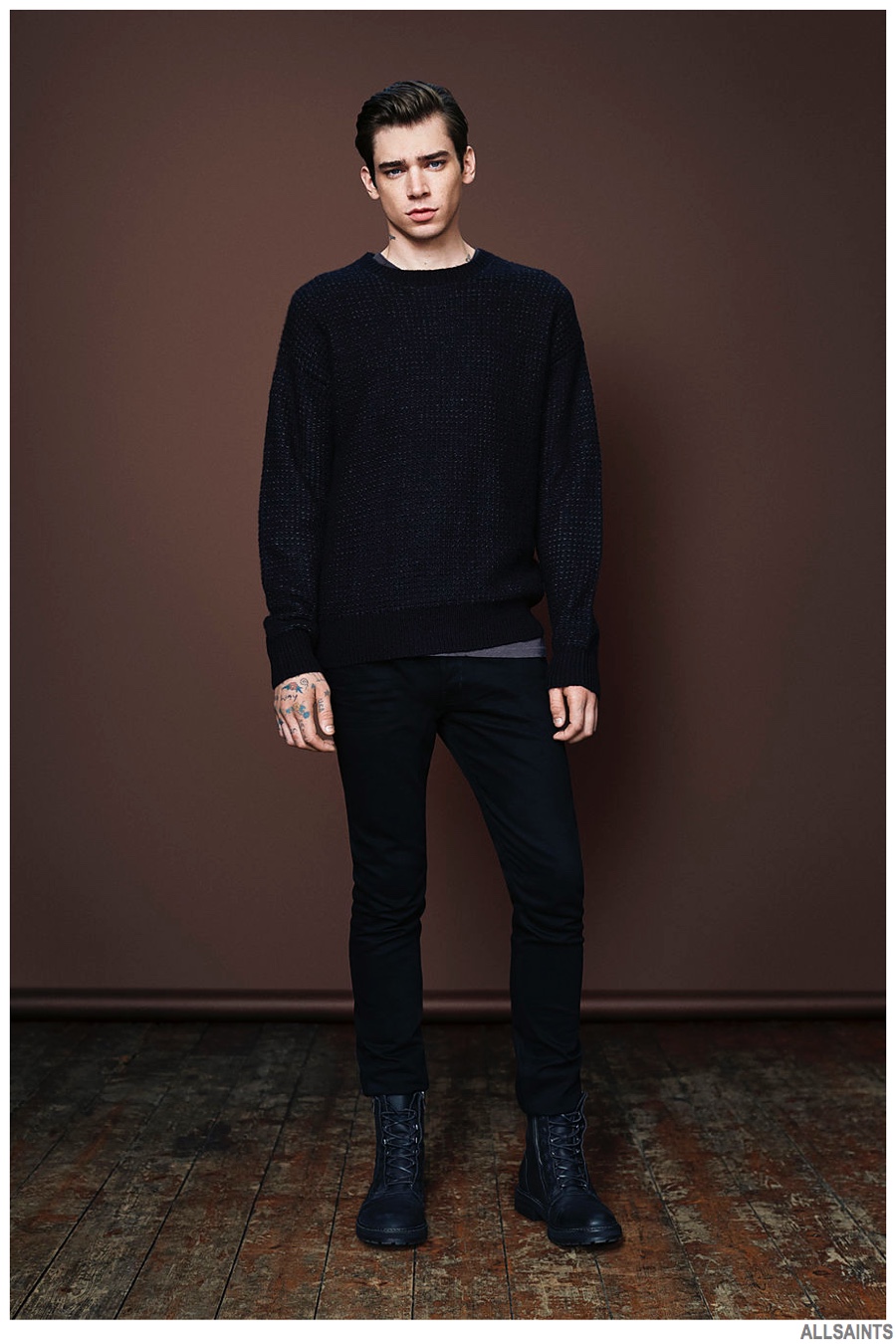 Cole Mohr Rocks AllSaints' Holiday Styles – The Fashionisto