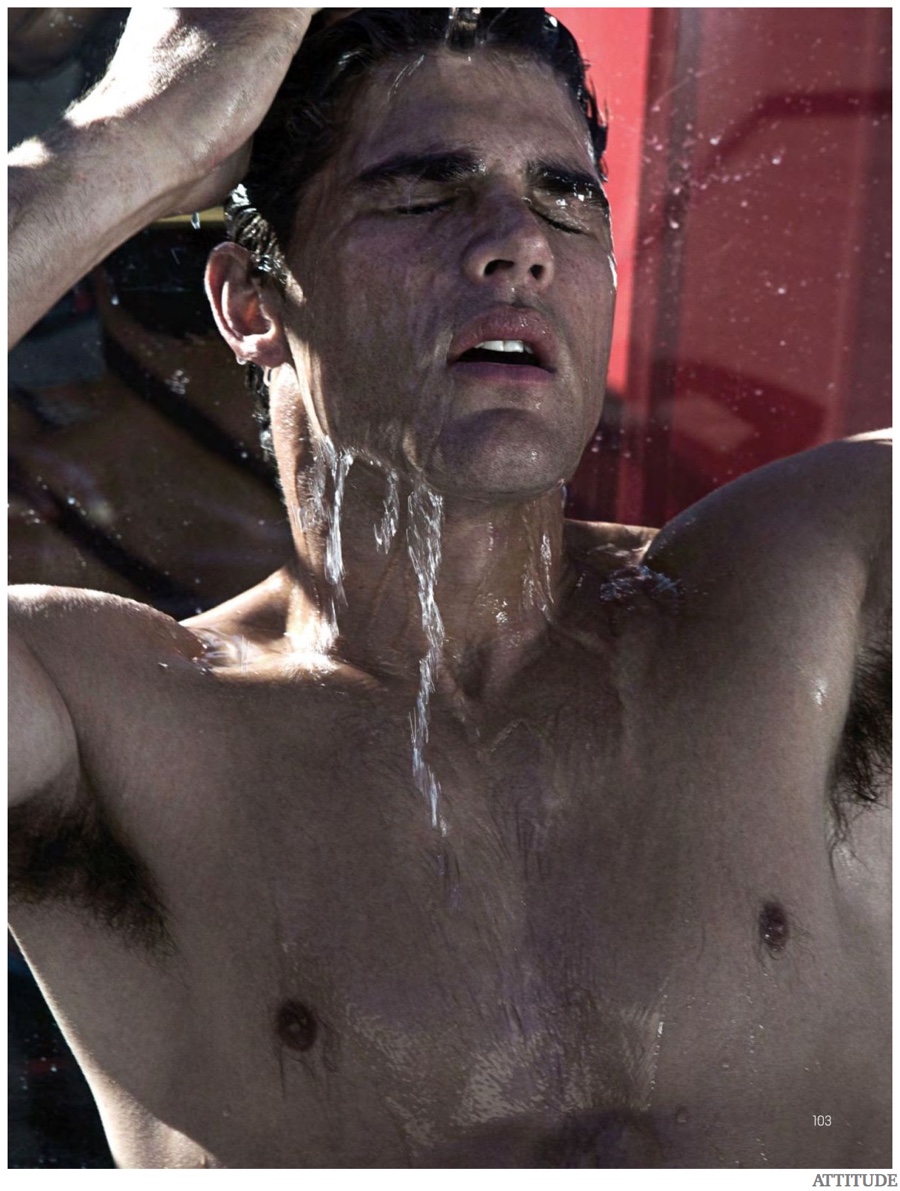 Ryan Bertroche & Silvester Ruck Visit Beverly Hills for Attitude January 2015 Shoot