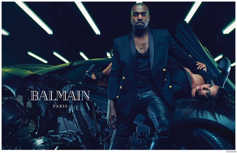 Balmain-Spring-Summer-2015-Mens-Campaign-Kanye-West-Kim-Kardashian-001