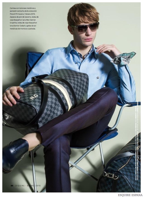 Ben Allen Models Louis Vuitton Menswear for Esquire España