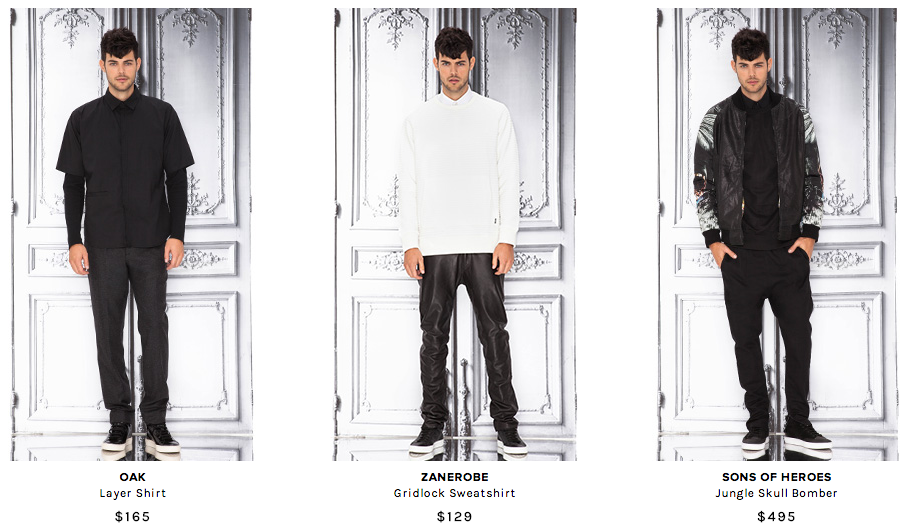 The Hit List: Revolve Hones in on Black & White Men’s Fashions
