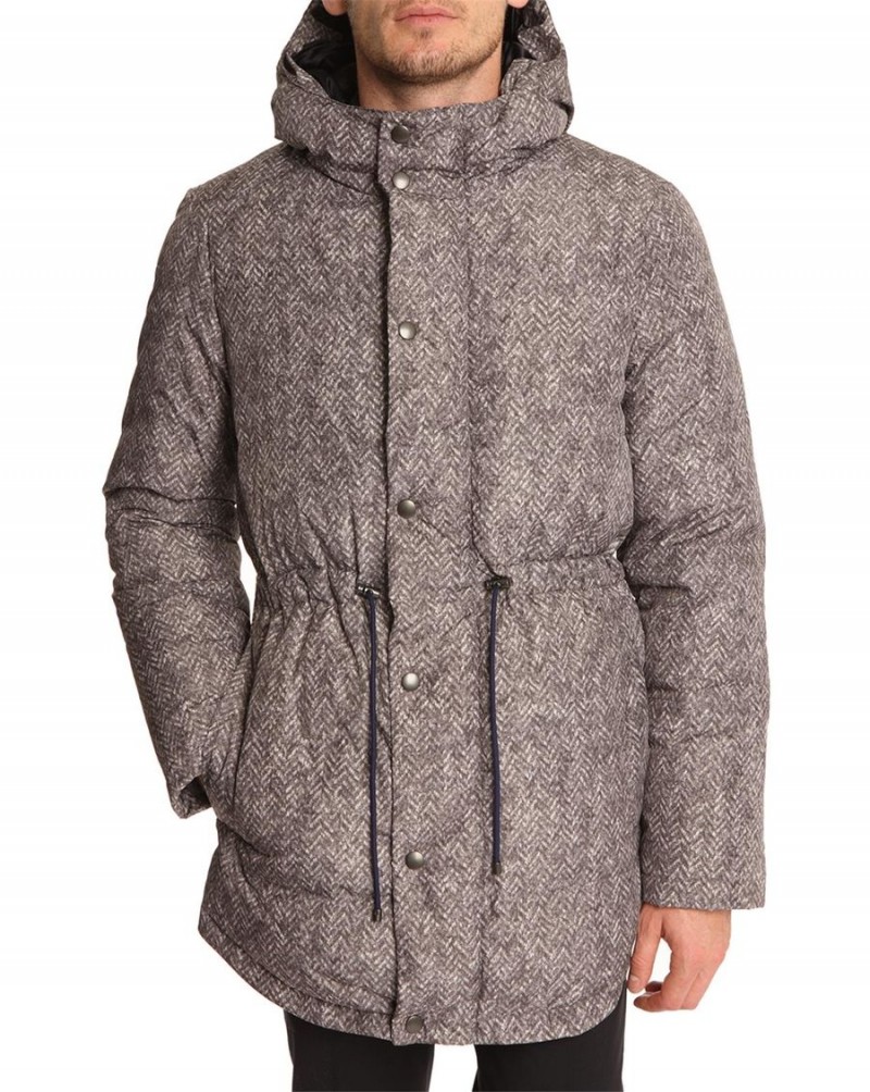 Carven Cevron Print Down Jacket