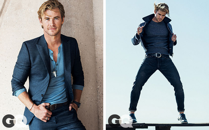 Chris Hemsworth Covers GQ January 2015 Issue, Sports 'Manly' Clothes ...
