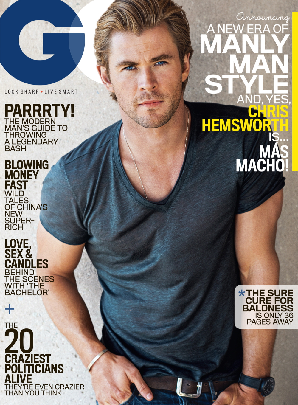 Chris Hemsworth GQ January 2015 Cover