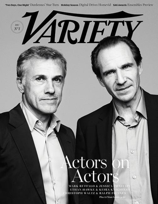Christoph Walz Ralph Fiennes Variety December 2014 Cover2