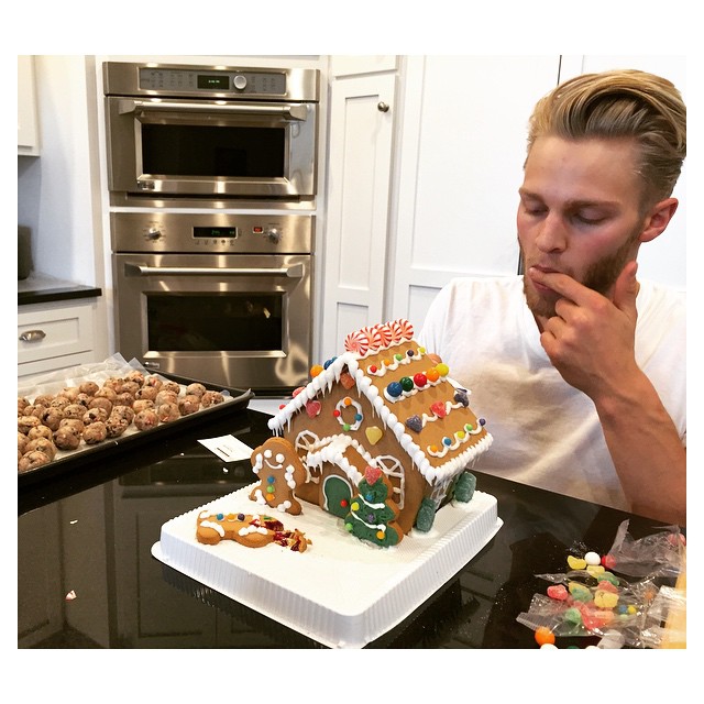 Clark Bockelman is entertained by thoughts of gingerbread cookies