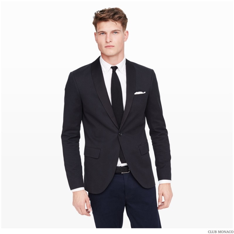 Dinner Party: Nothing says formal like a great fitting dinner jacket. Pair that with a crisp white dress shirt and you have an impeccable formal look.