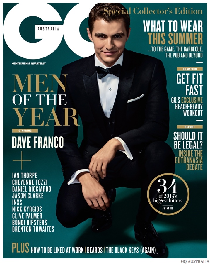 Dave Franco Covers GQ Australia December 2014 Men of the Year Issue