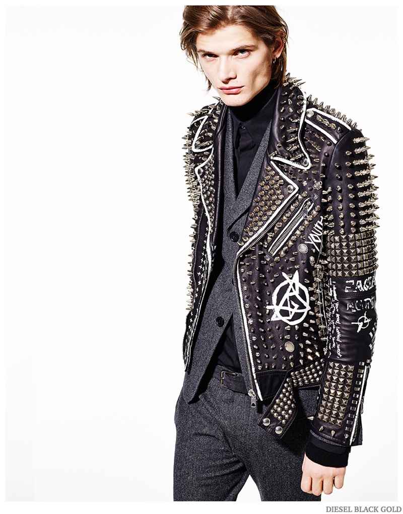 Diesel Embraces Leather & Studs for 2015 Collection The Fashionisto