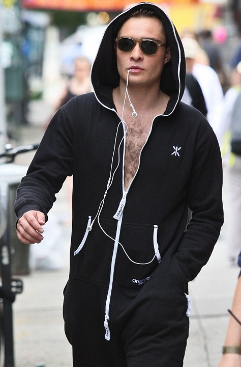 Ed Westwick sports a OnePiece in Manhattan